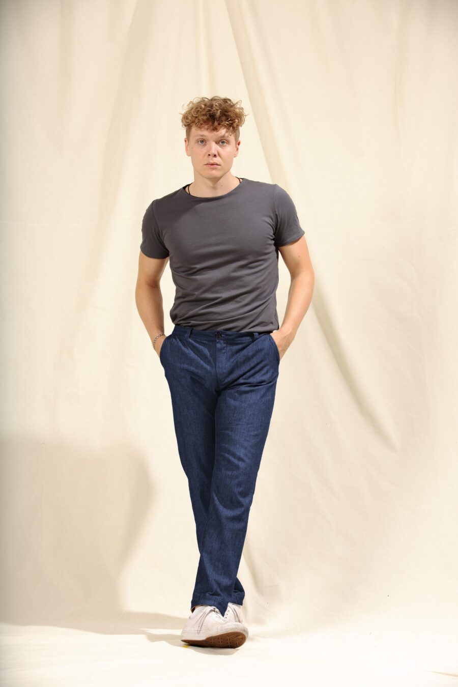 chinohose lang