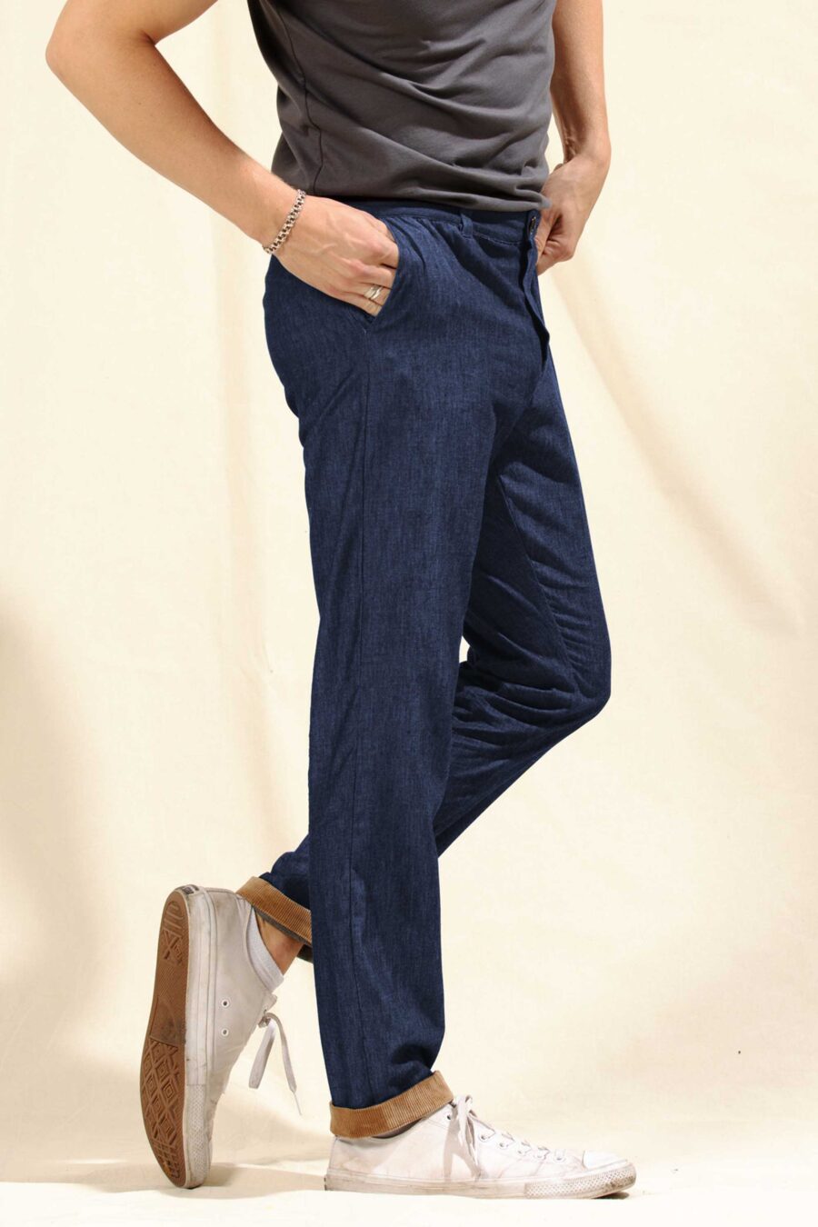 Lange chino hose