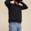 2-in-1 sweatshirt für männer in schwarz