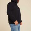 2-in-1 sweatshirt für männer in schwarz