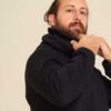2-in-1 sweatshirt für männer in schwarz