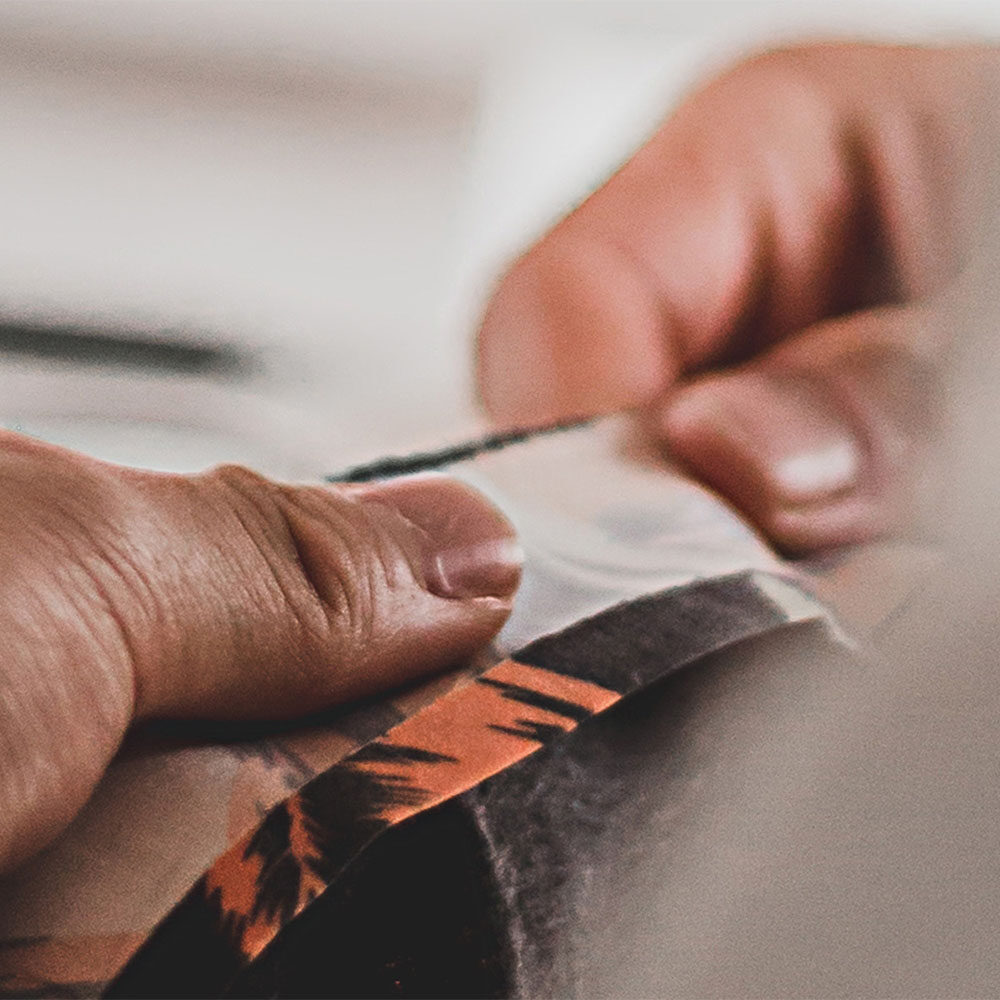 nähen an nähmaschine