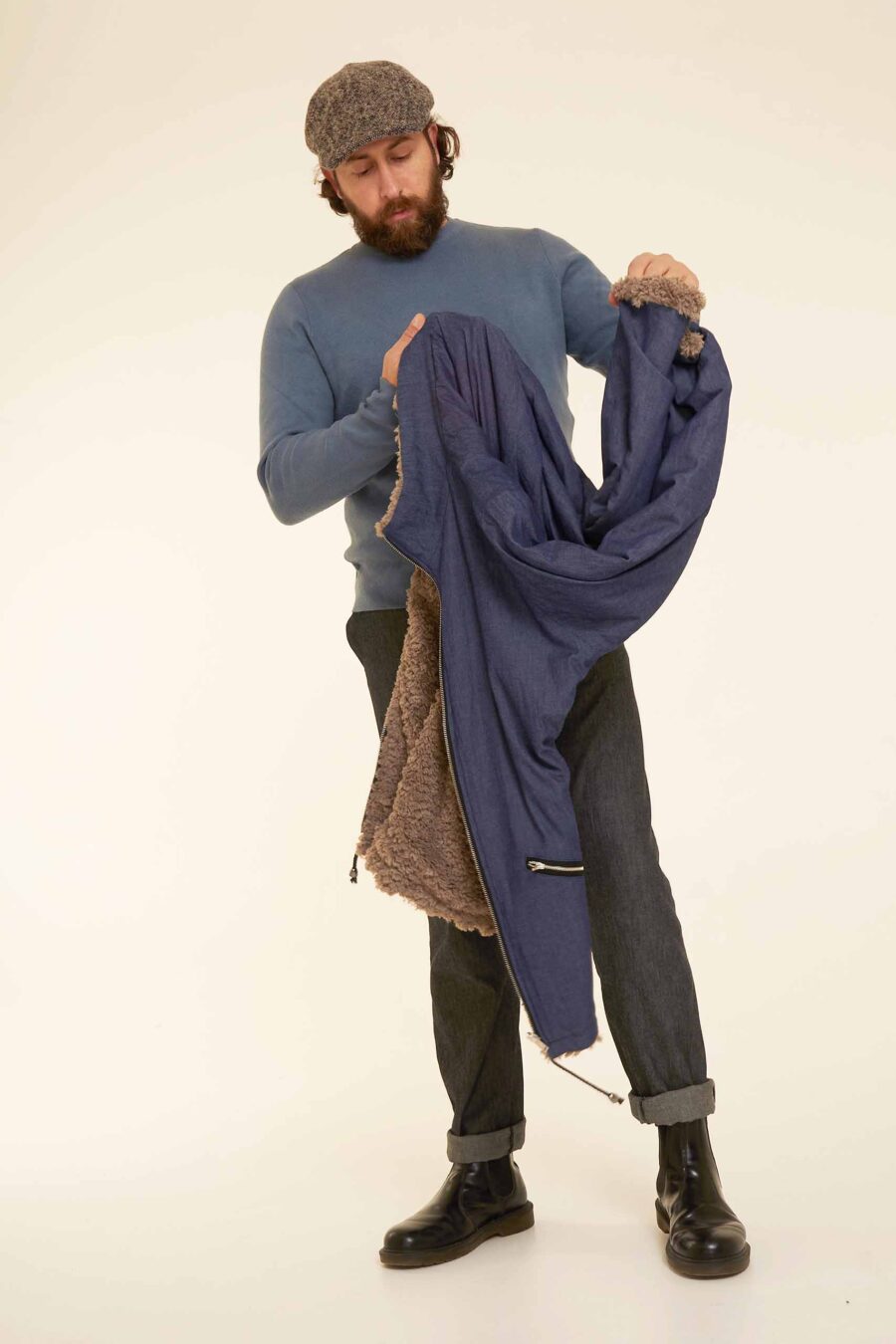 wende teddyjacke für männer