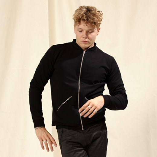 2-in-1 bomberjacke schwarz